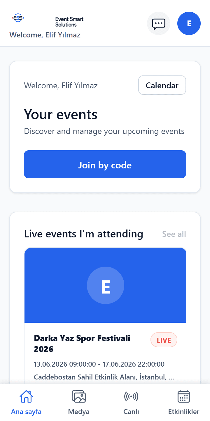 Participant Event App
