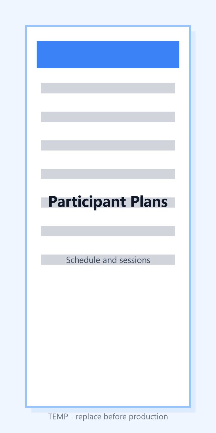 Follow the schedule